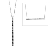 K18WGブラックダイヤモンド/ダイヤモンドネックレス | ポンテヴェキオ