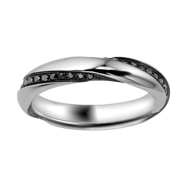 Pt900ブラックダイヤモンドマリッジリング | ポンテヴェキオ公式