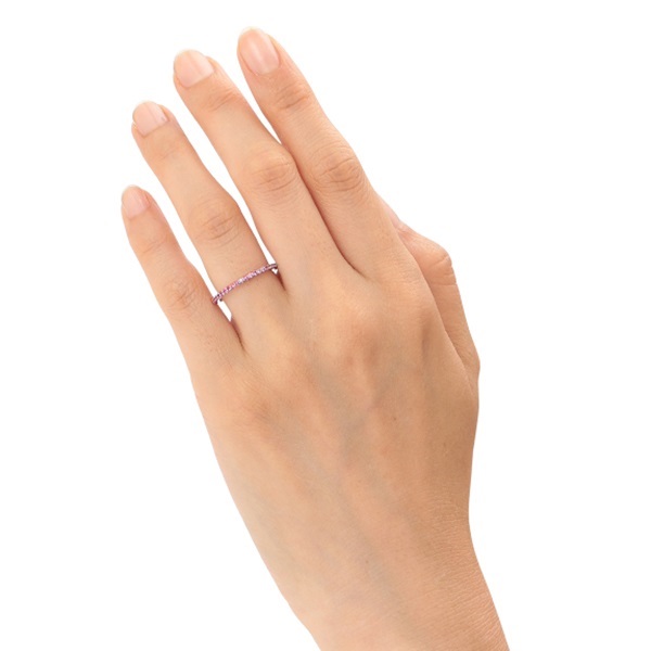 K18WGピンクサファイア/ダイヤモンドリング | ポンテヴェキオ公式