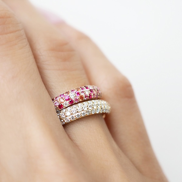 ポンテヴェキオダイヤパヴェエタニティリング 0.73ctティファニー