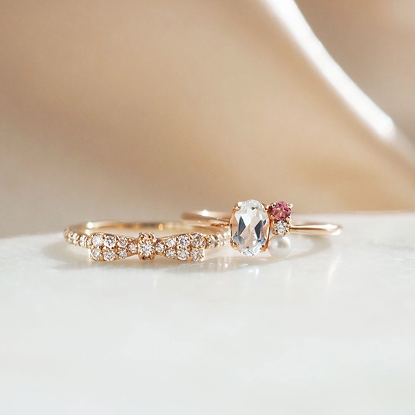 K18PGダイヤモンドリング | ポンテヴェキオ公式オンラインショップ