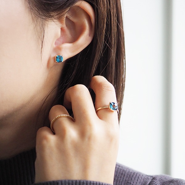 K10YGブルートパーズピアス | ポンテヴェキオ公式オンラインショップ