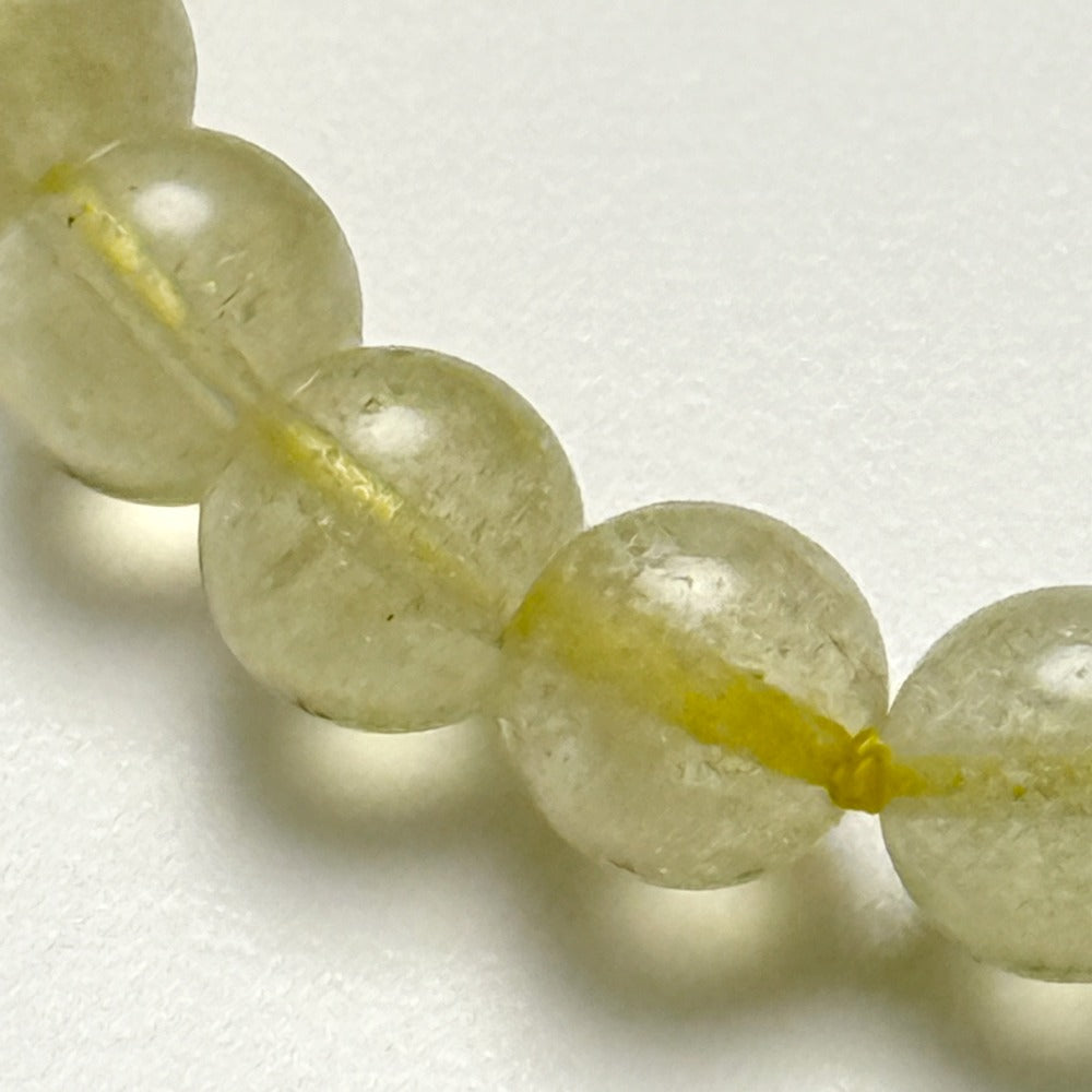 リビアングラス - ブレスレット8mm - 希少インパクトガラス