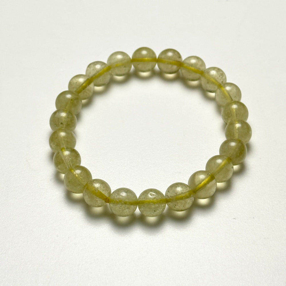 リビアングラス - ブレスレット8mm - 希少インパクトガラス