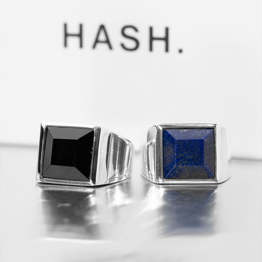 Lapis Lazuli square ring – HASH.