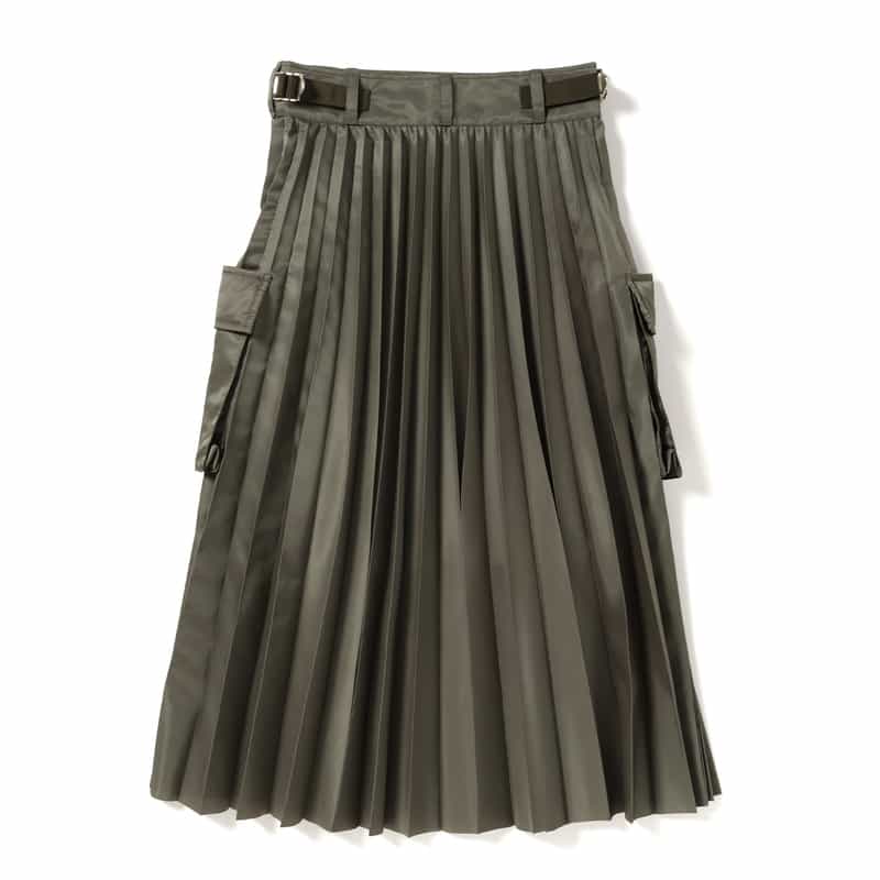 ナイロンツイル プリーツスカート（2244782）｜SACAI(サカイ