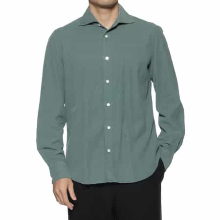 FINAMORE＜フィナモレ＞ コットンコーデュロイシャツ