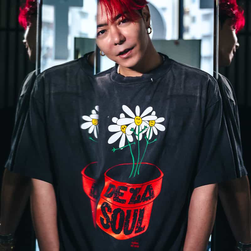 SAINT MXXXXXX＜セント マイケル＞ ヴィンテージ加工プリントTシャツ