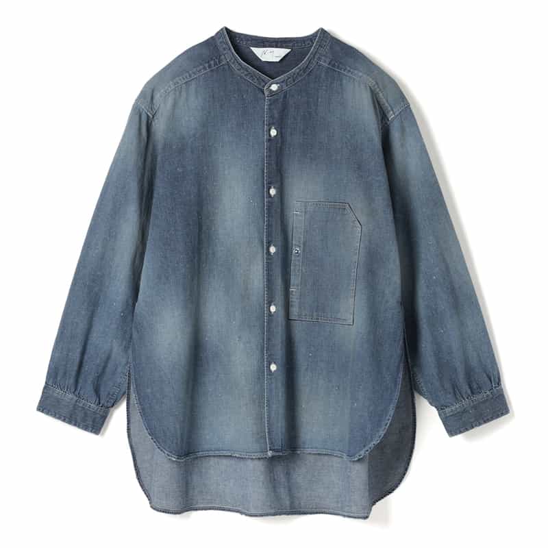 ANCELLM＜アンセルム＞ バンドカラーデニムシャツ（2262898）｜ANCELLM