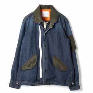 SACAI＜サカイ＞ コンビネーション デニムブルゾン（2264154）｜SACAI