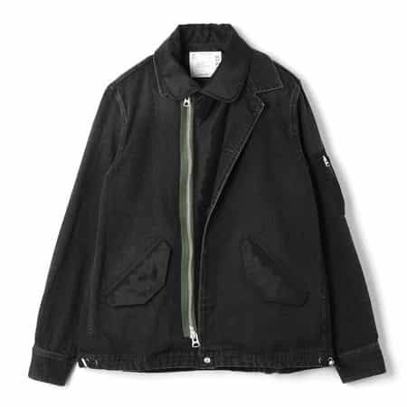 SACAI＜サカイ＞ コンビネーション デニムブルゾン（2264154）｜SACAI