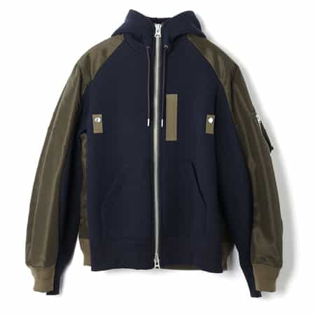 SACAI＜サカイ＞ コンビネーション スウェットパーカー（メンズ