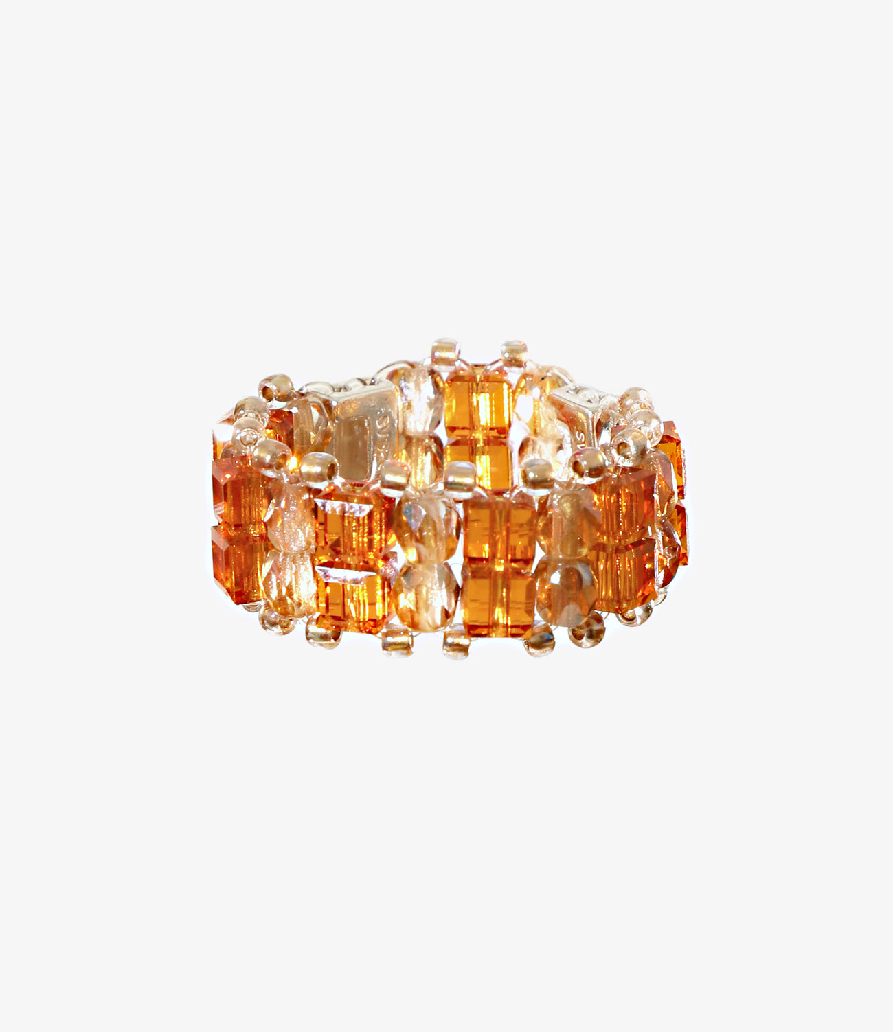 NEEDLES〉x〈TIE A KNOT〉Crystal Beads Double Row Ring – NEPENTHES