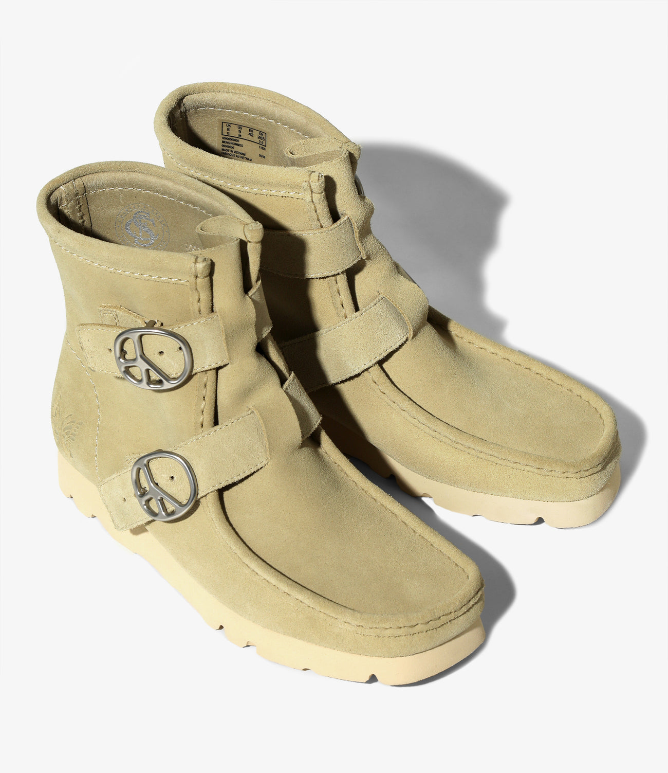 NEEDLES〉x〈CLARKS ORIGINALS〉Wallabee Hi - Peace Buckle