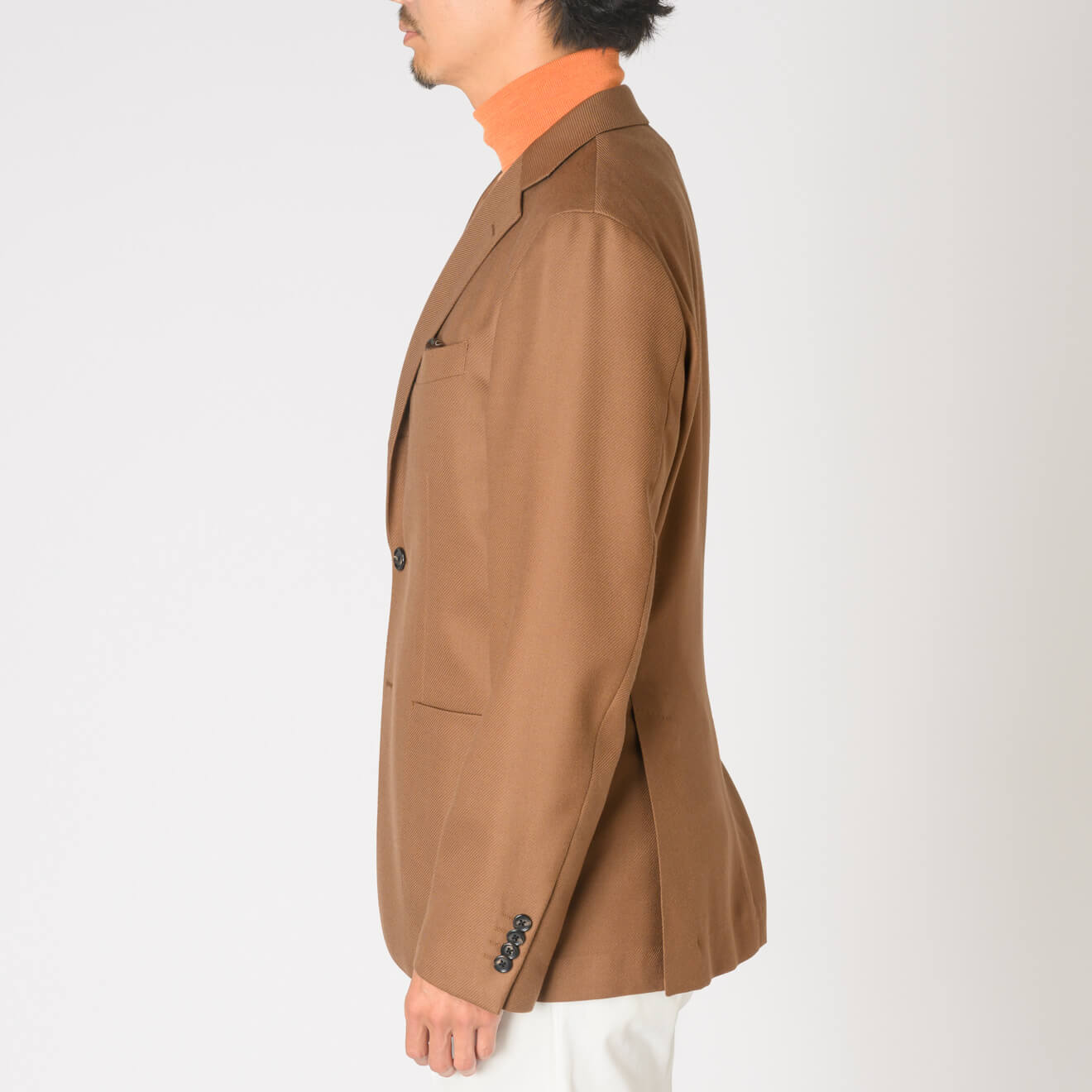 伊レダ社 ウールカシミヤジャケット ベージュ無地 | ONLY ONLINE STORE