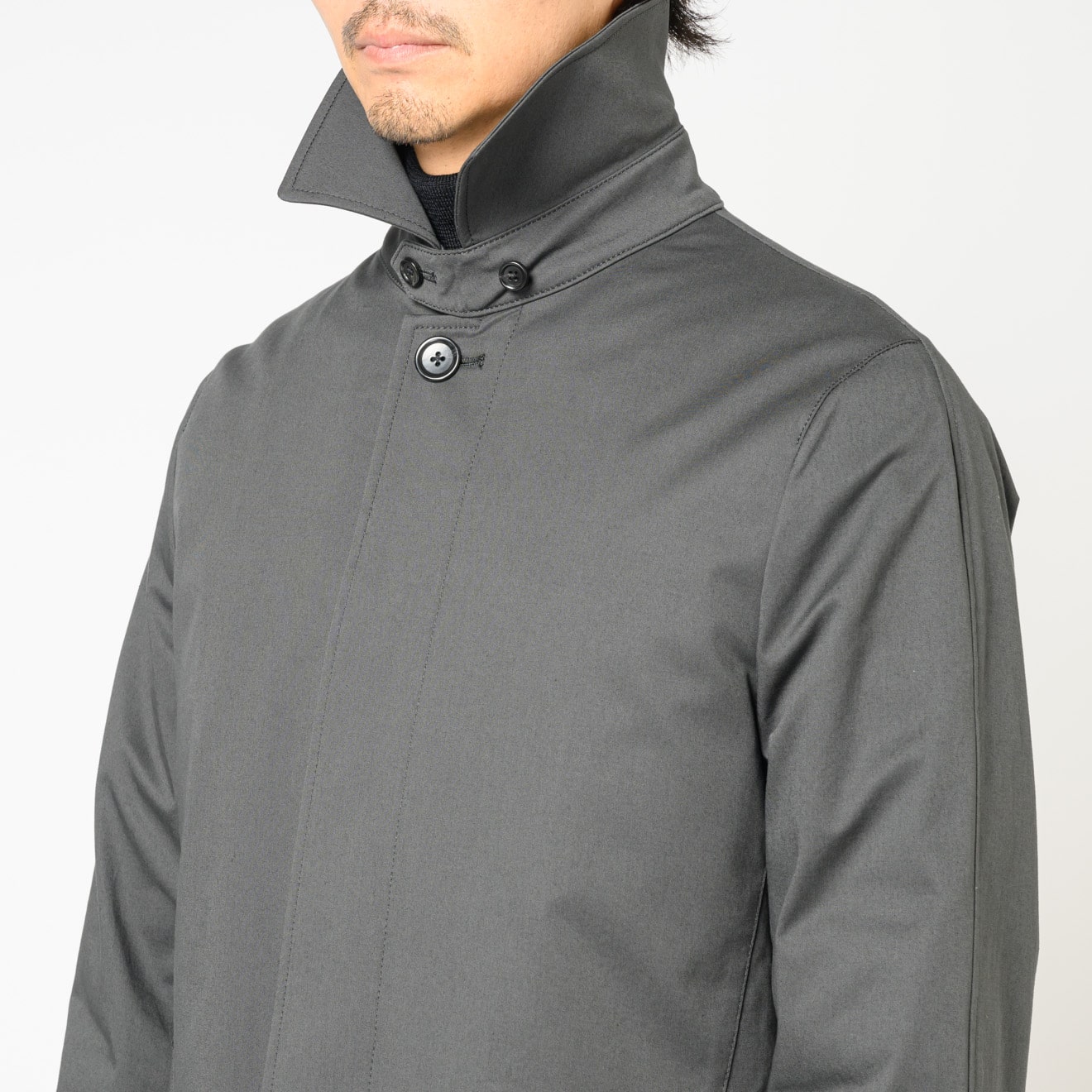 コットンステンカラーコート グレー | ONLY ONLINE STORE