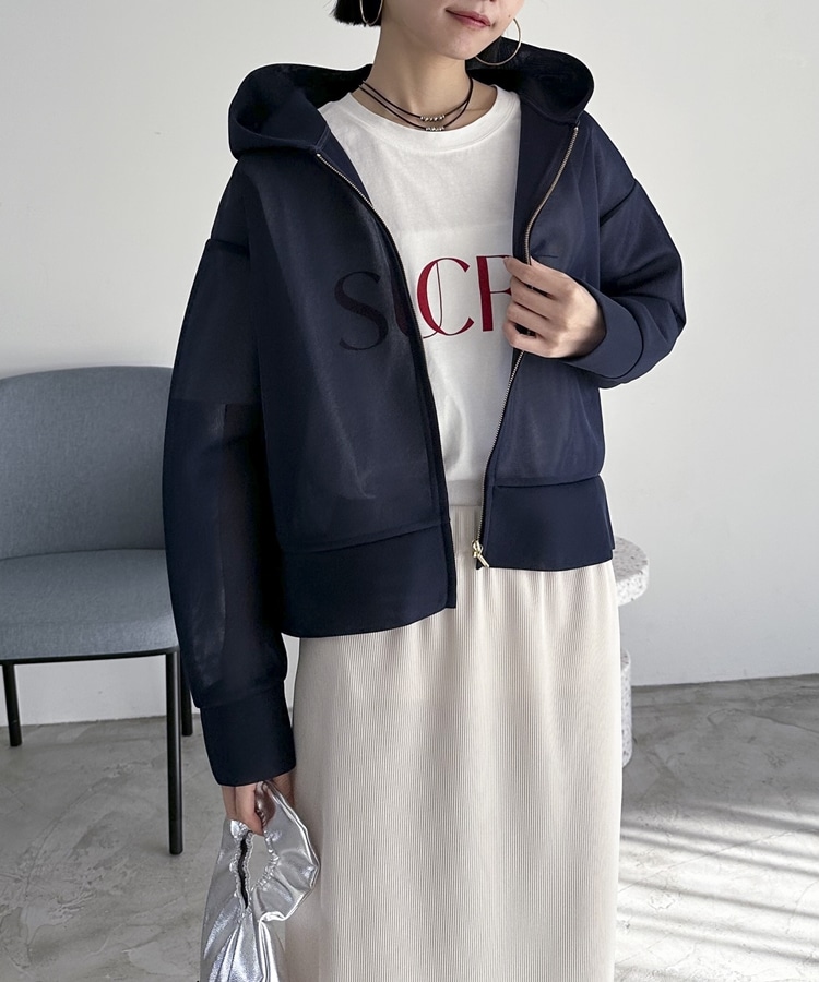 フードシアーダンボールブルゾン(38 OFF WHITE): アウター｜PMbox P&M