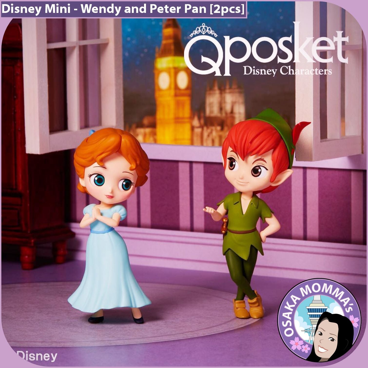 Qposket Petit 2 Set Wendy and Peter Pan – Osaka Momma's Japanese Goods