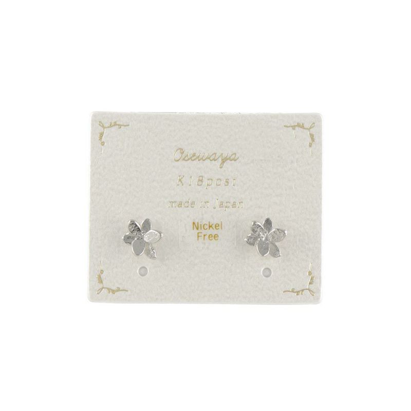 ピアス ニッケルフリー フラワー 18金 K18 ポストピアス – OSEWAYA