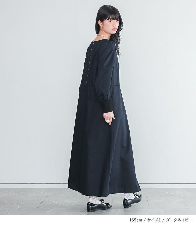 somari imagination異素材プリーツ切替アシメワンピース』