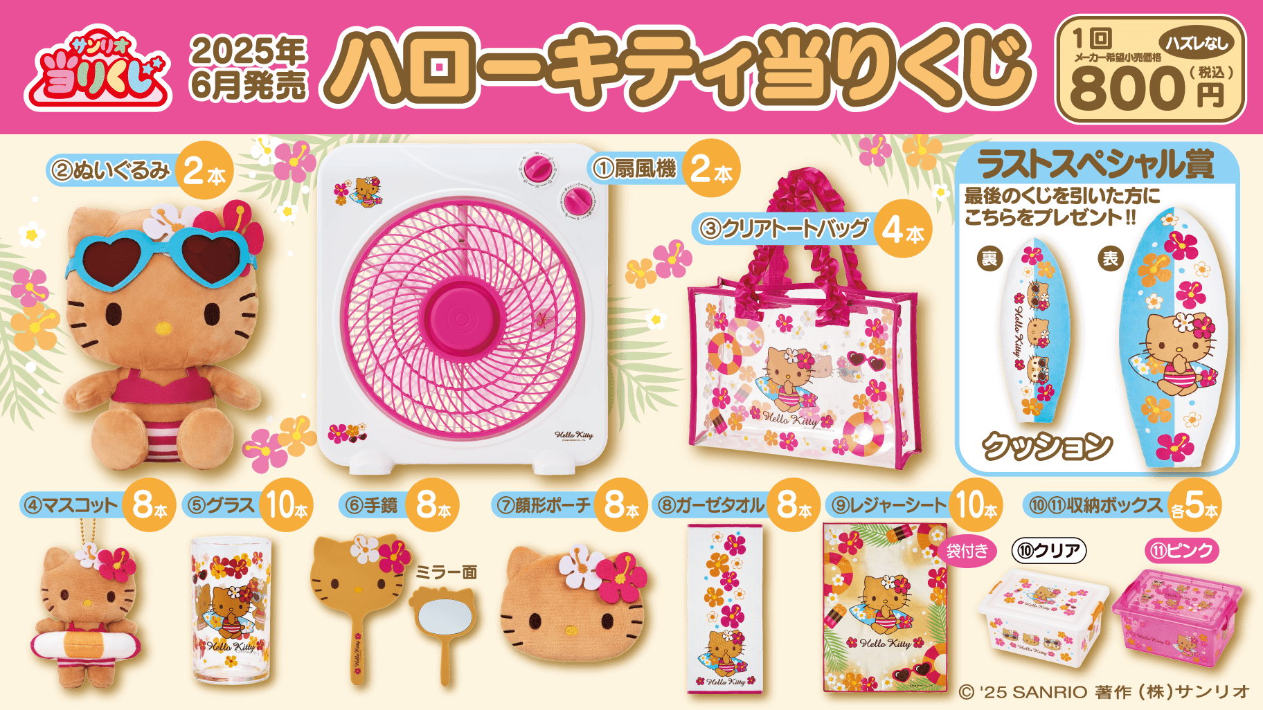 サンリオ「ハローキティ当りくじ」6/21(土)～順次発売開始