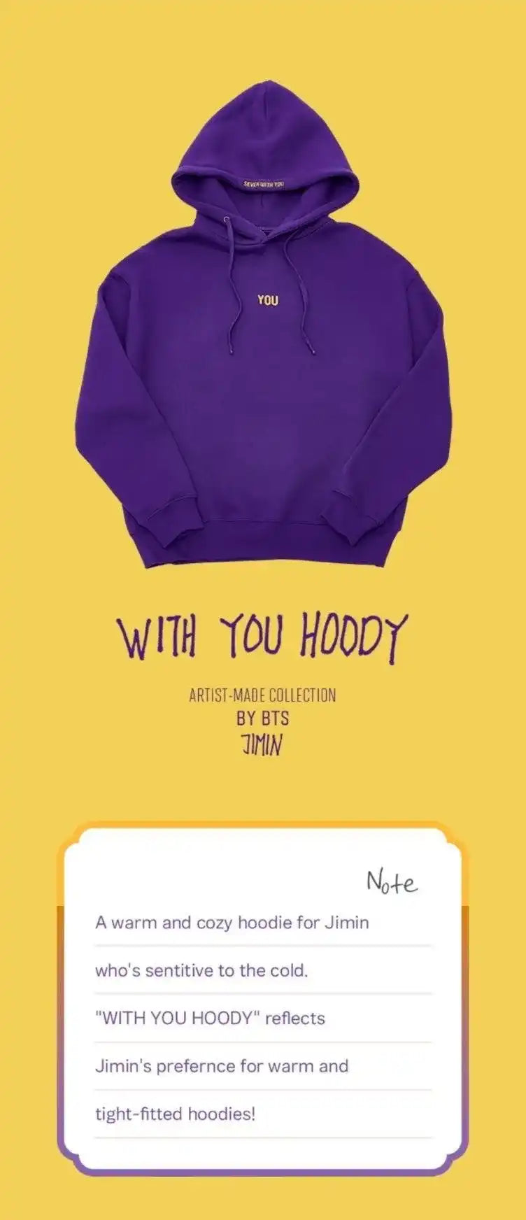 Buy Jimin - With You Hoody & Earring [BTS Artist-Made Collection