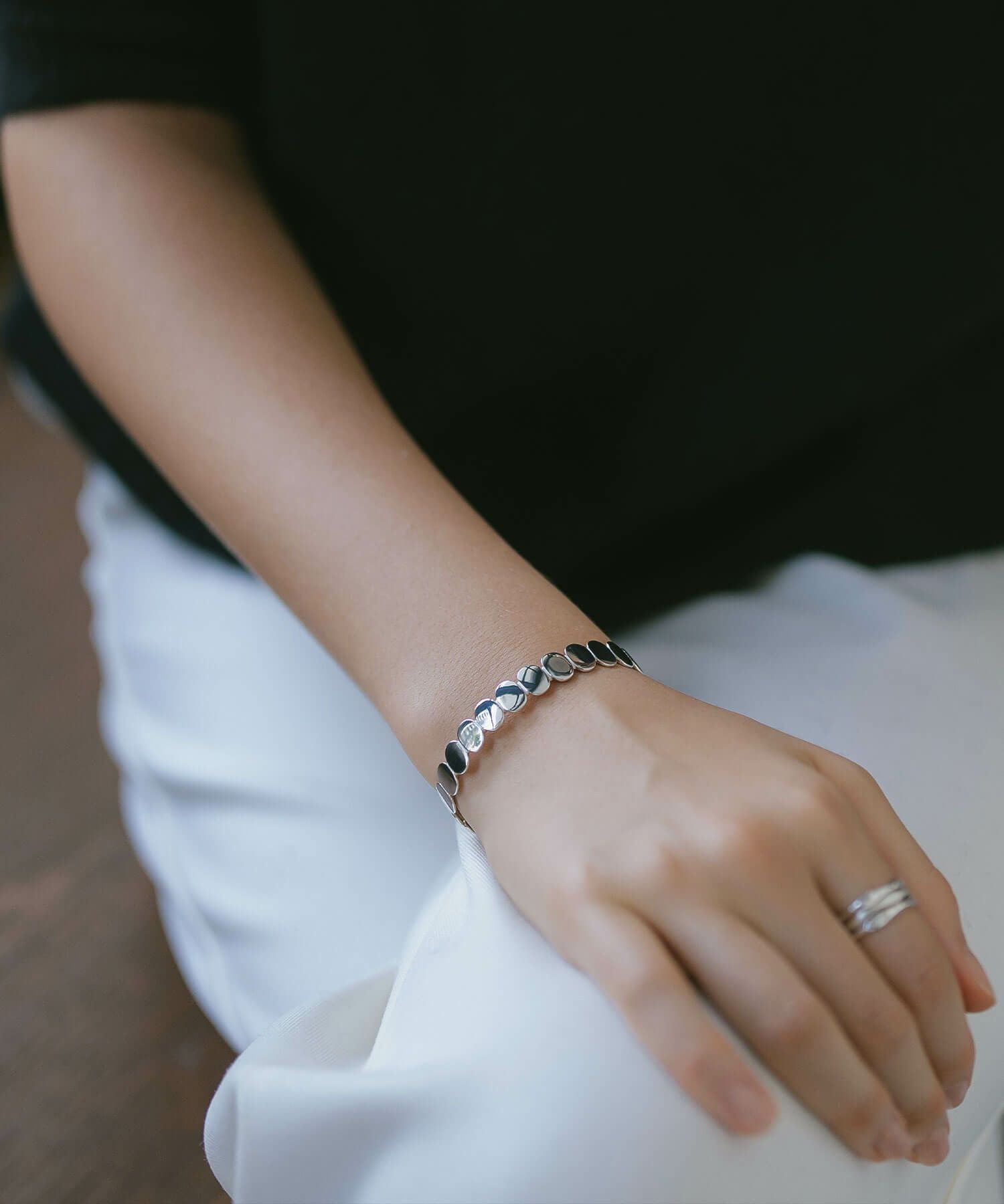 Silver925 Hammered Beads Bangle HALVA -ハルヴァ- | Ops.(オプス