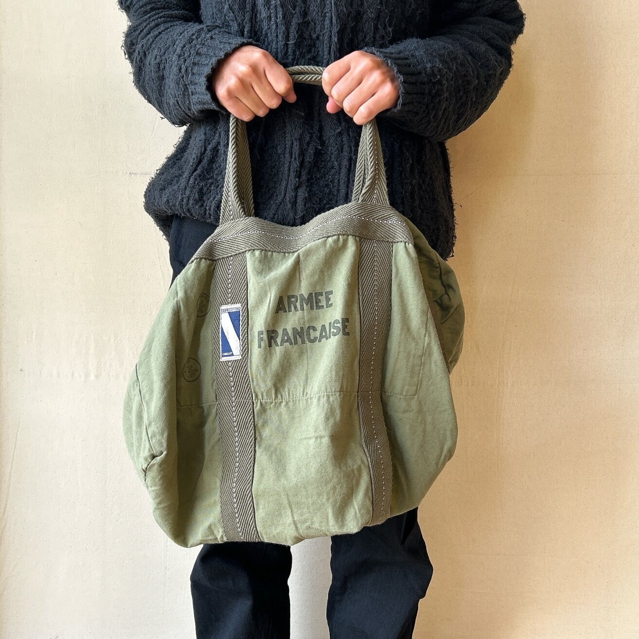 REMAKE】フランス軍 パラシュートBAG（オリーブ） - セレクトショップ