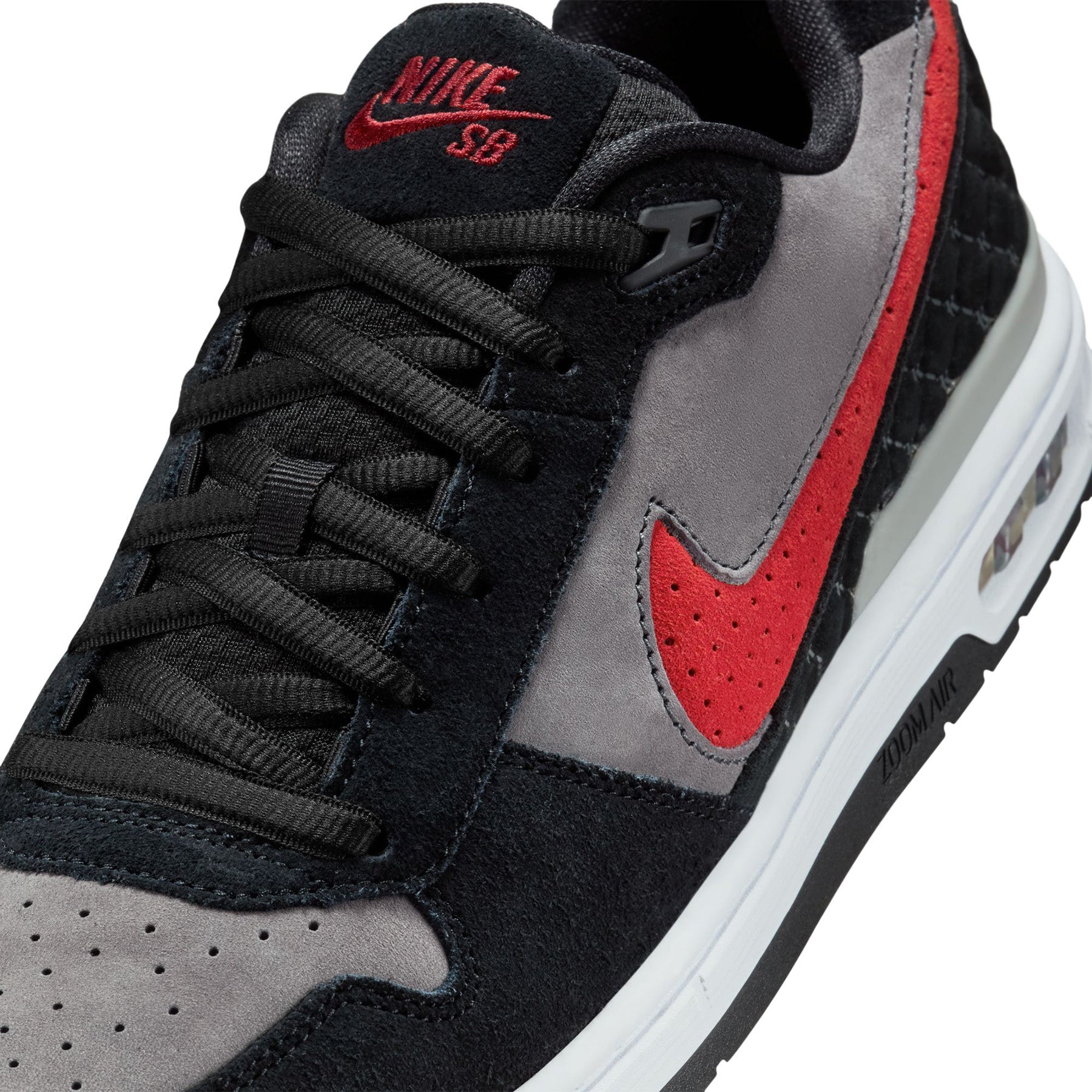 Nike SB Paul Rodriguez Zoom Air Low Black/Red/Grey - Orchard Skateshop