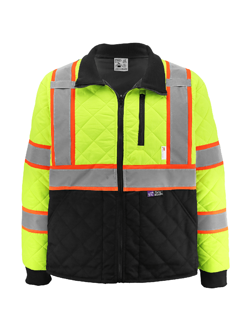FrogWear® HV High-Visibility Insulated Winter Jacket with Quilted