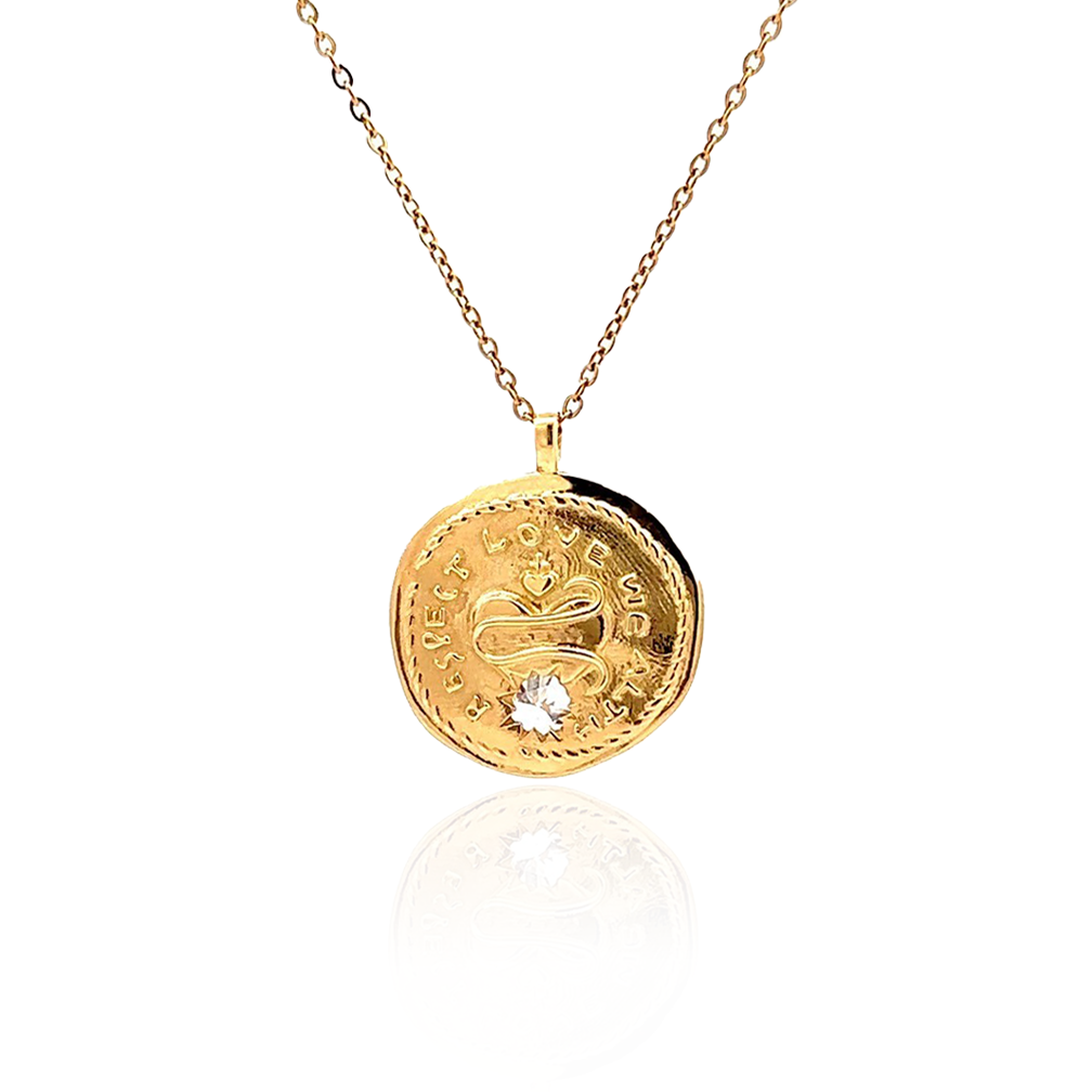 Coin necklace - gold - chain sold separately | ORDO