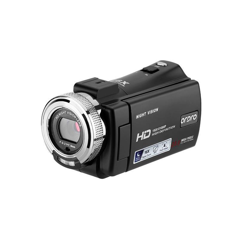 ORDRO 1080P Camcorder V12 Night Vision Video Cameras & 16X Digital