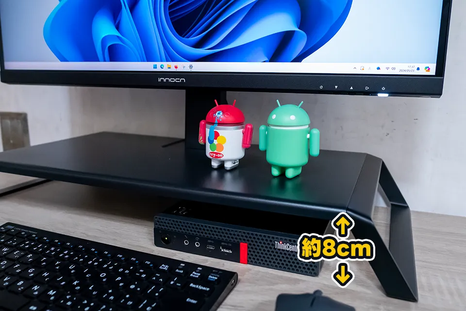 INNOCN 27C1U Super レビュー：モニター台が一体化した27インチ4K UHD