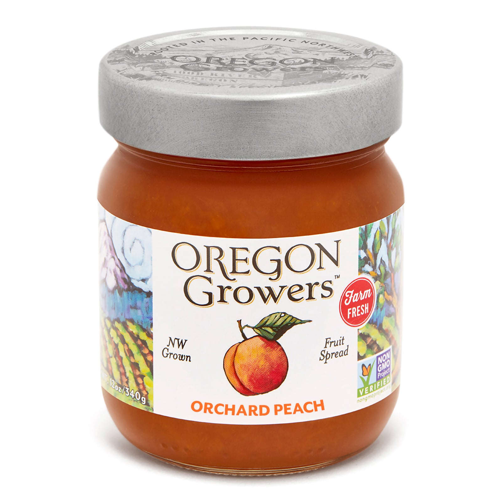 Northwest Peach Jam | All Natural Fruit Spread | Oregon Growers