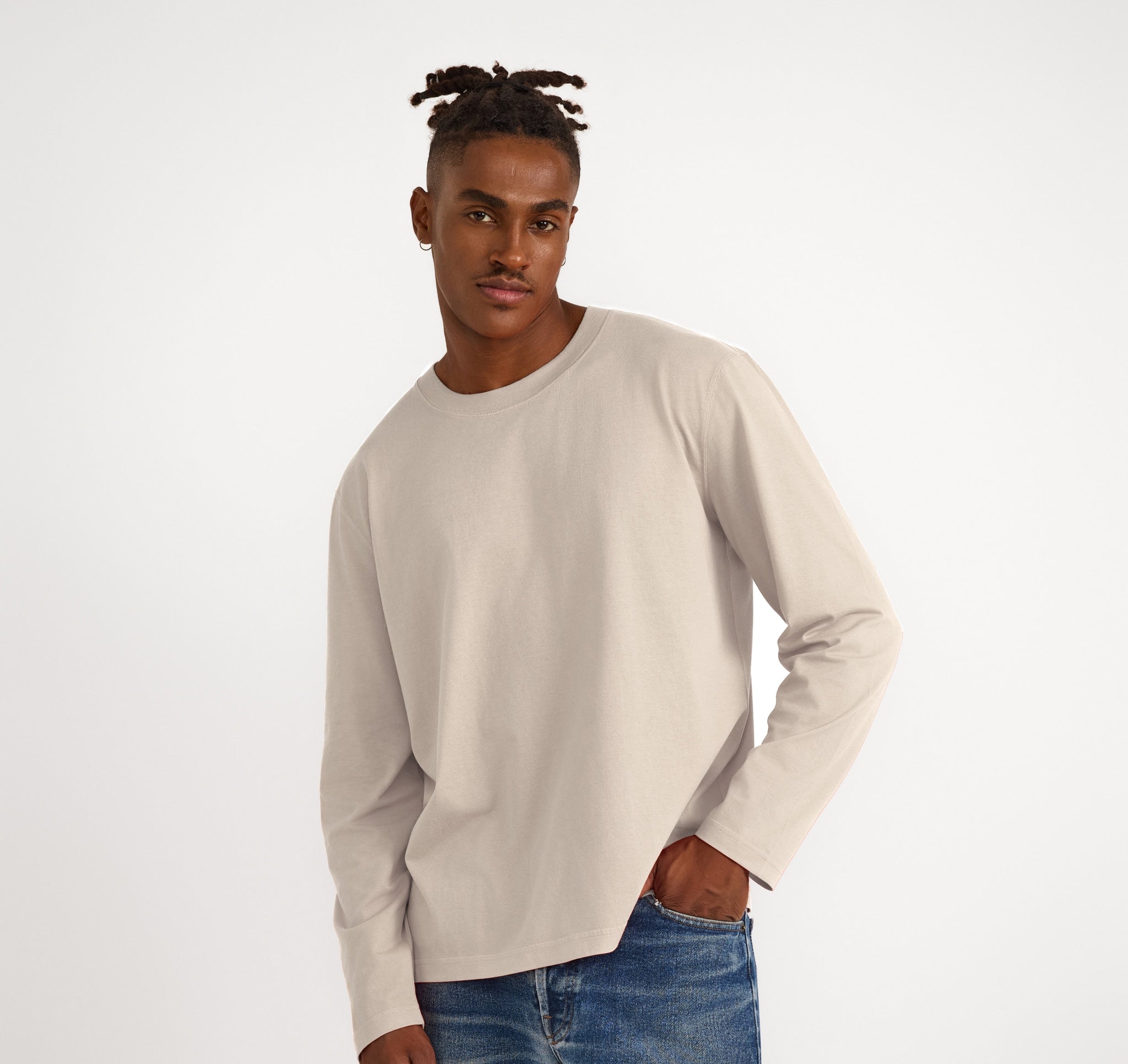 True Heavy Boxy Fit Long Sleeve Tee | Only € 28 | Organic Basics