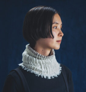 ウール ネックウォーマー 杢ベージュ×エクリュ | 【公式】工房織座