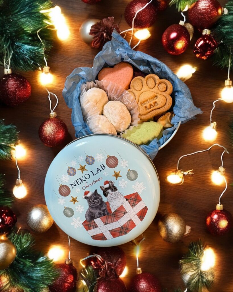 2025年新作！NEKO LABクリスマス限定クッキー缶イラスト担当
