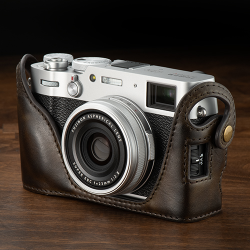 売切りセール｜KAZA FUJIFILM X100V専用 ハーフレザーケース KAZA