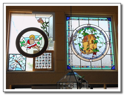 ステンドグラスパネル レモングラス オリエンス教室宇野(1463