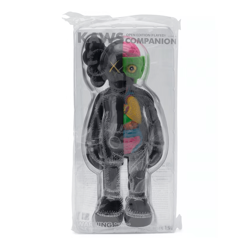 KAWS Companion Flayed Open Edition Vinyl Figure Black