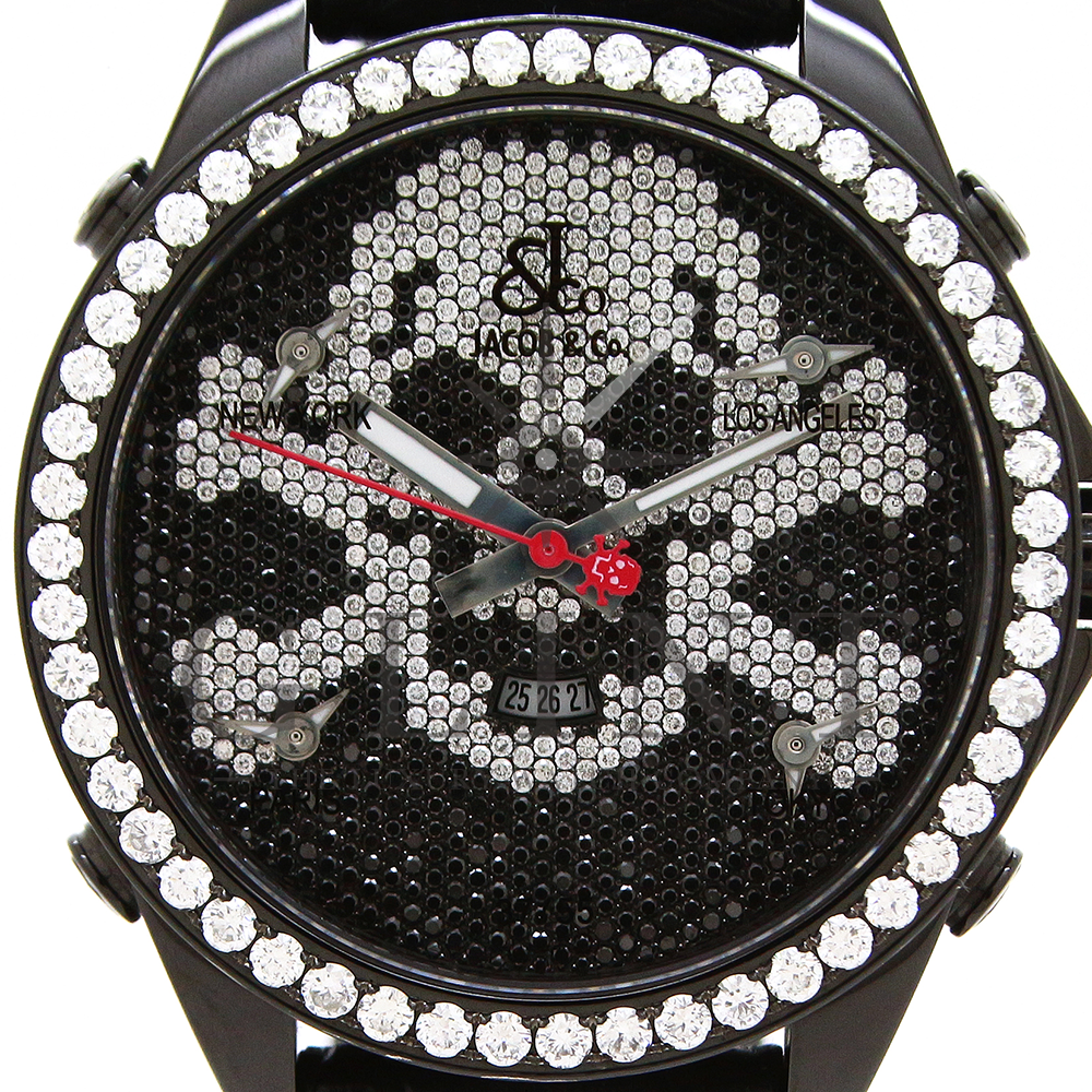 ジェイコブファイブ タイムゾーンJC-SKULL9 ｜ GLINT ｜ 高級時計専門