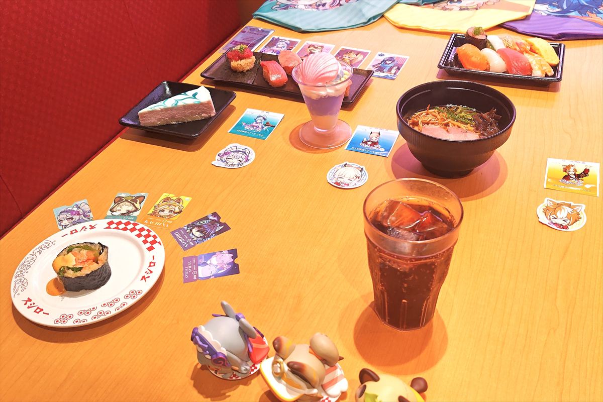 スシロー×「原神」新コラボ開始 “夢見月瑞希のケーキ” 早柚、カチーナ