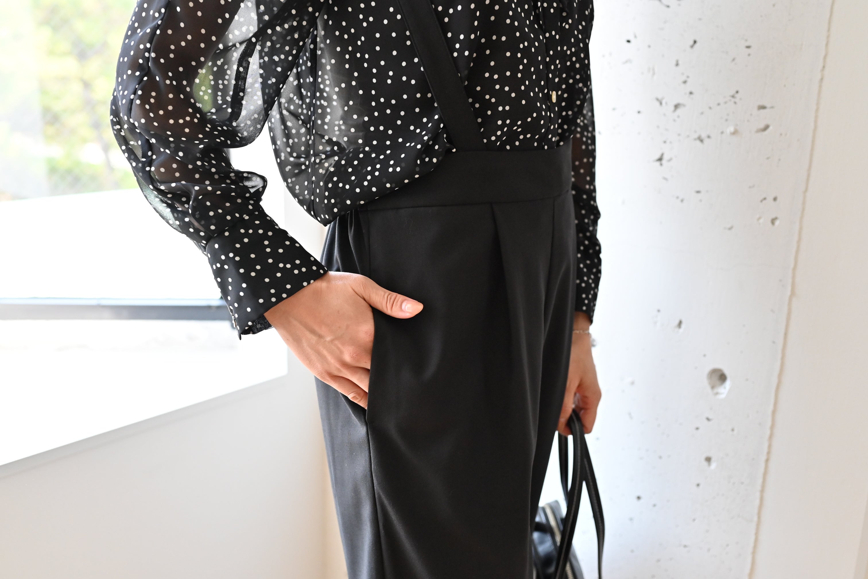 きれいめ素材の2wayサロペット – OURHOME