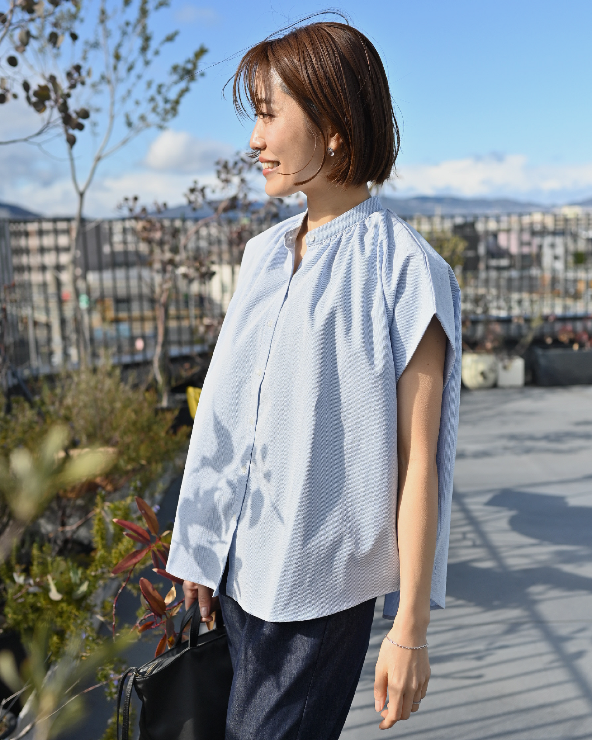 サラッと涼しい二の腕すっきりブラウス – OURHOME