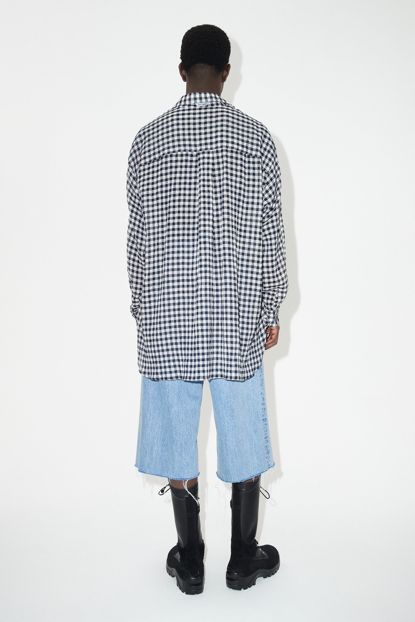 Our Legacy - Darling Shirt Black/White Table Cloth Check