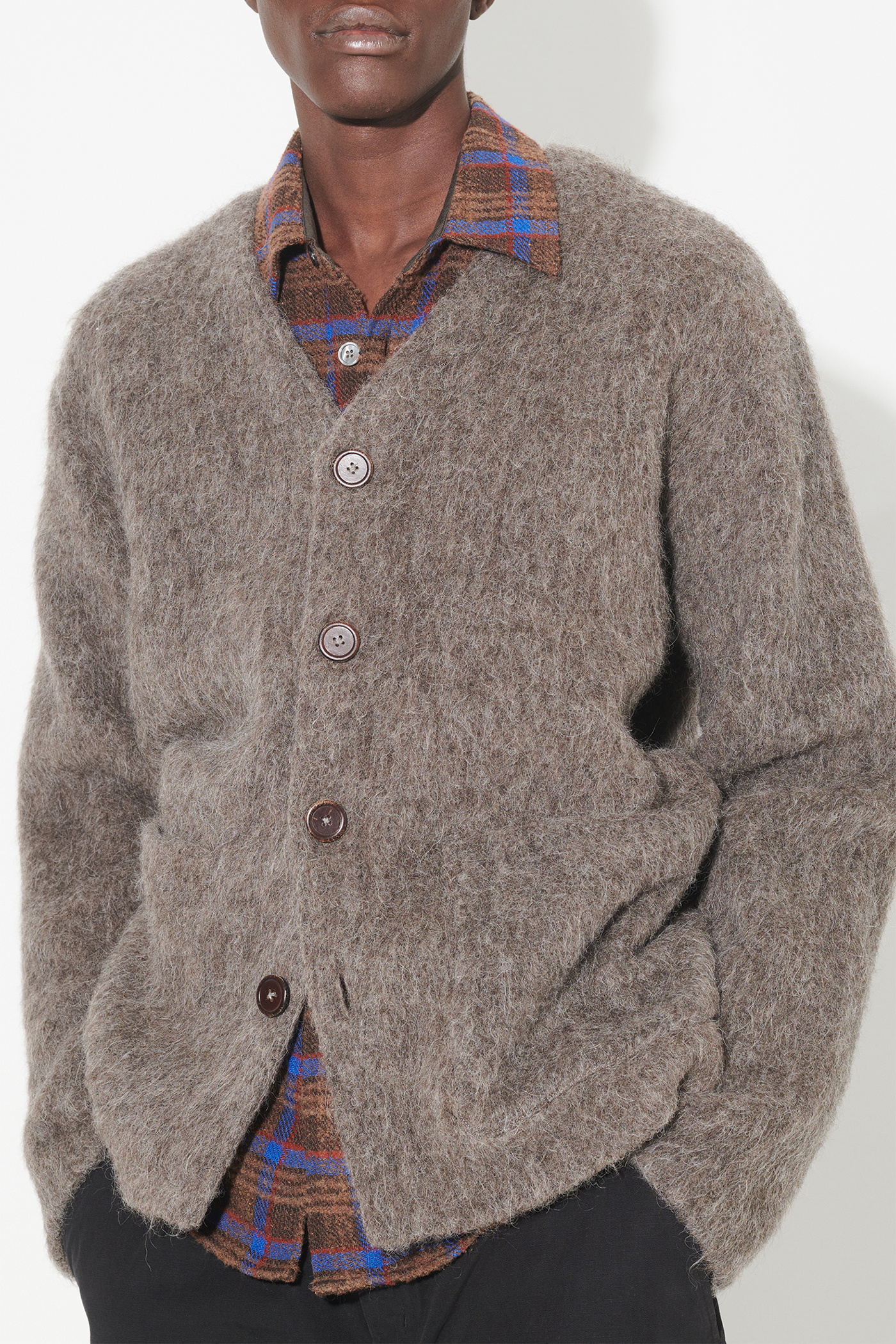 Our Legacy - Cardigan Mole Grey Mohair