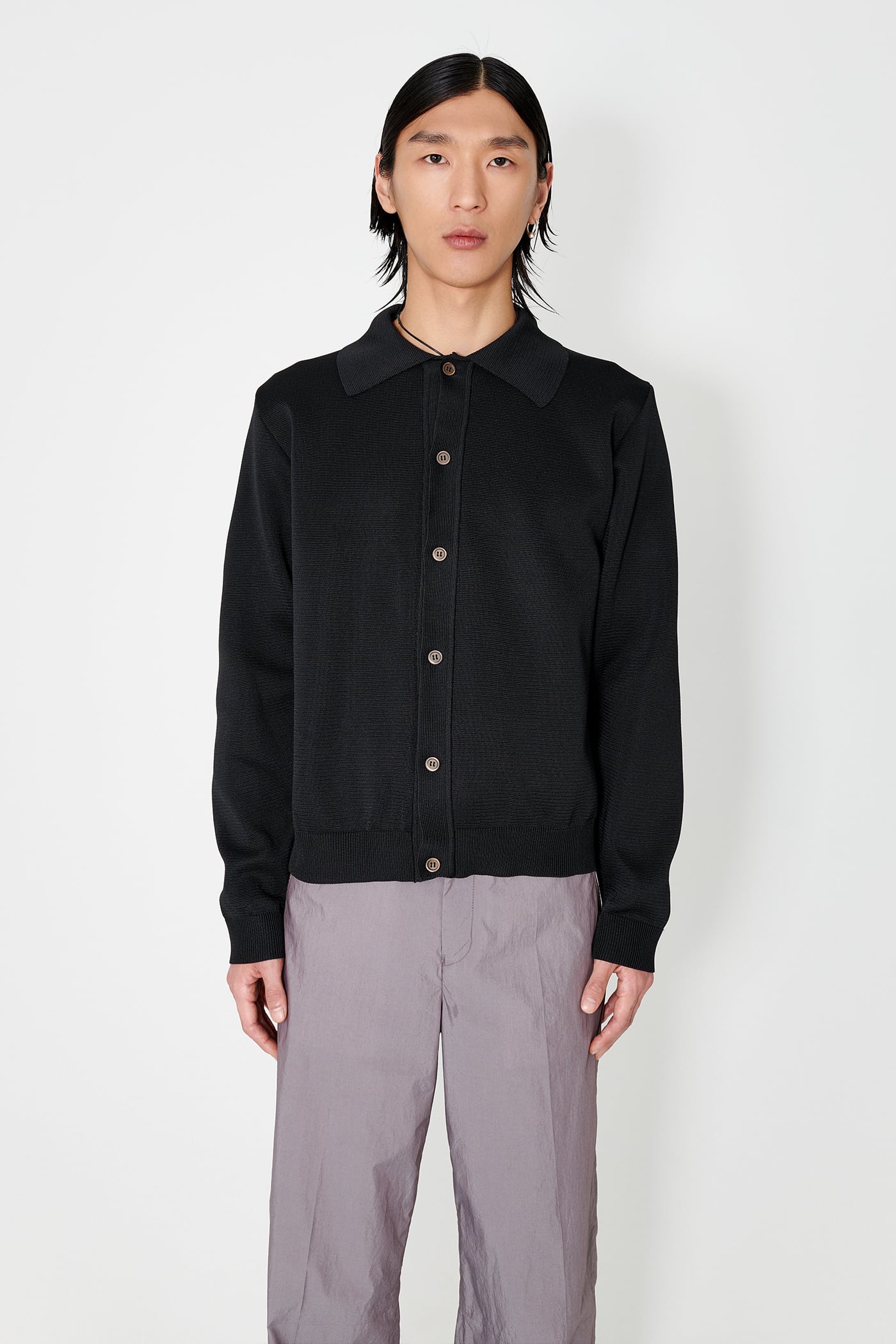 Our Legacy - Evening Polo Super Black Performance Poly