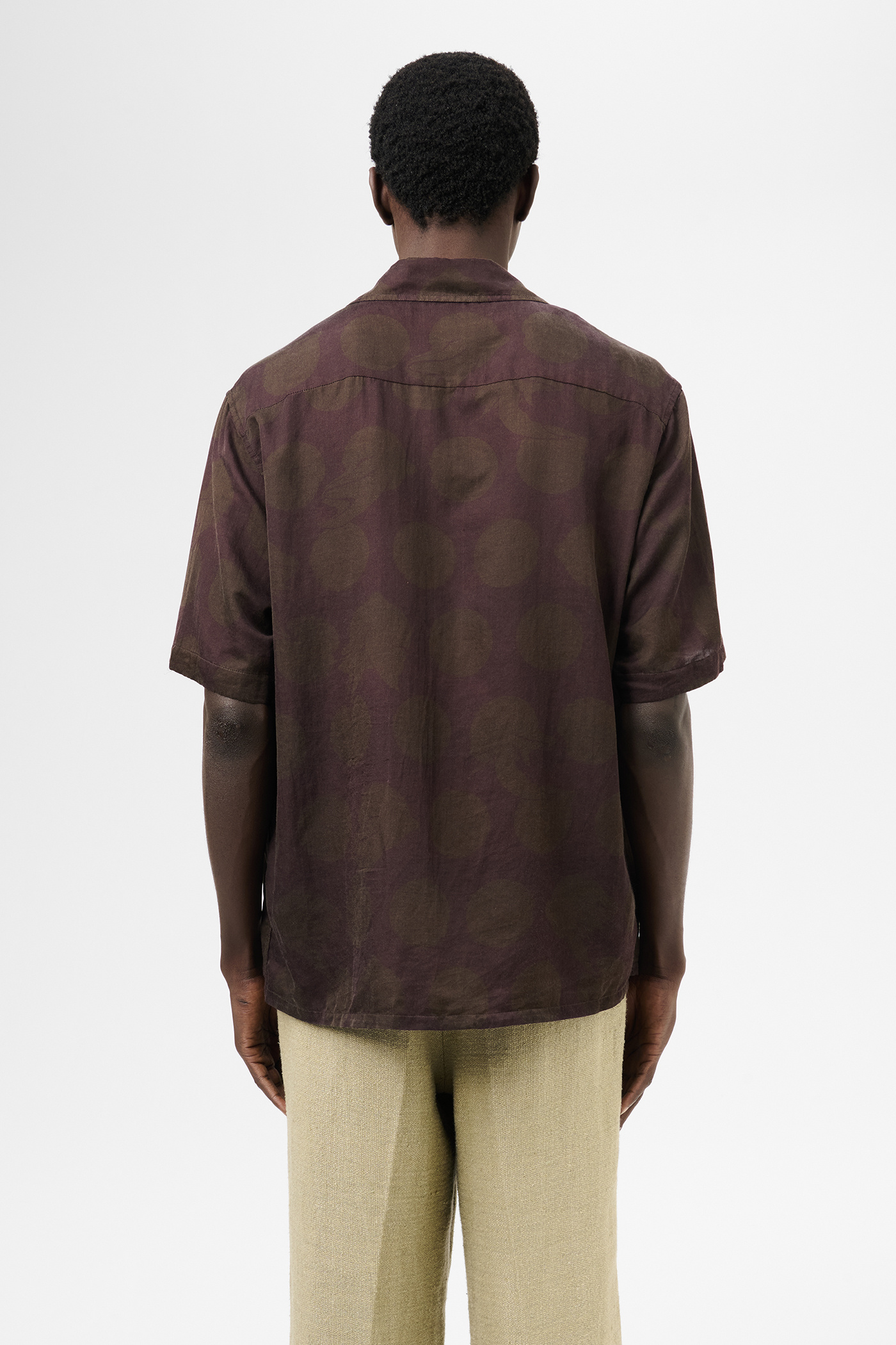 Our Legacy - Heusen Shirt Shortsleeve Dotted Print Cotton Silk