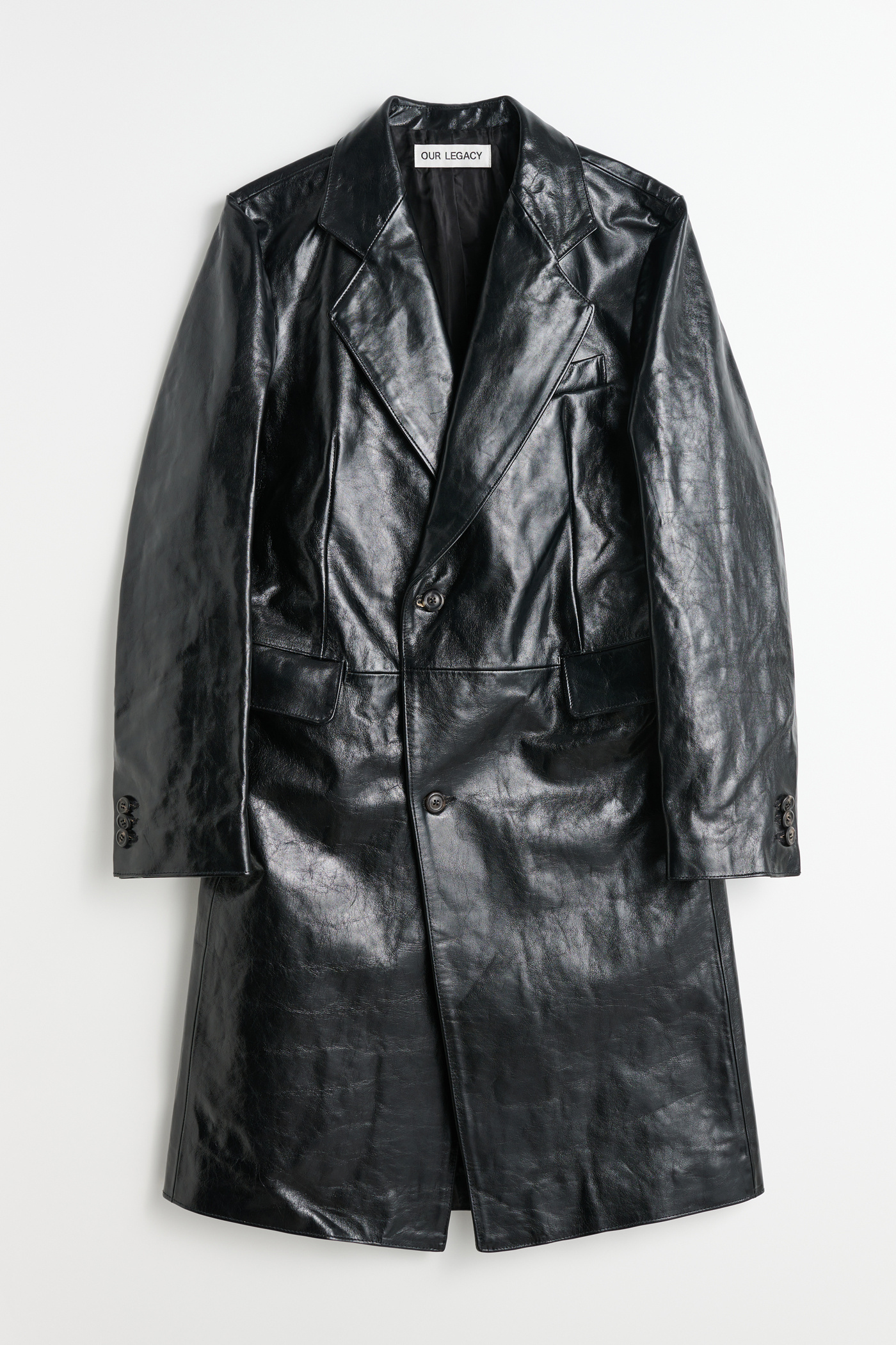 Our Legacy - Stingray Coat True Dye Black Leather