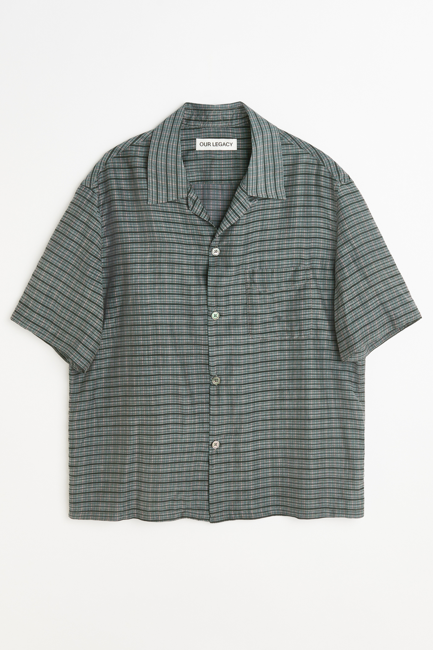 Our Legacy - Heusen Shirt Shortsleeve Picnic Check Cotton Silk